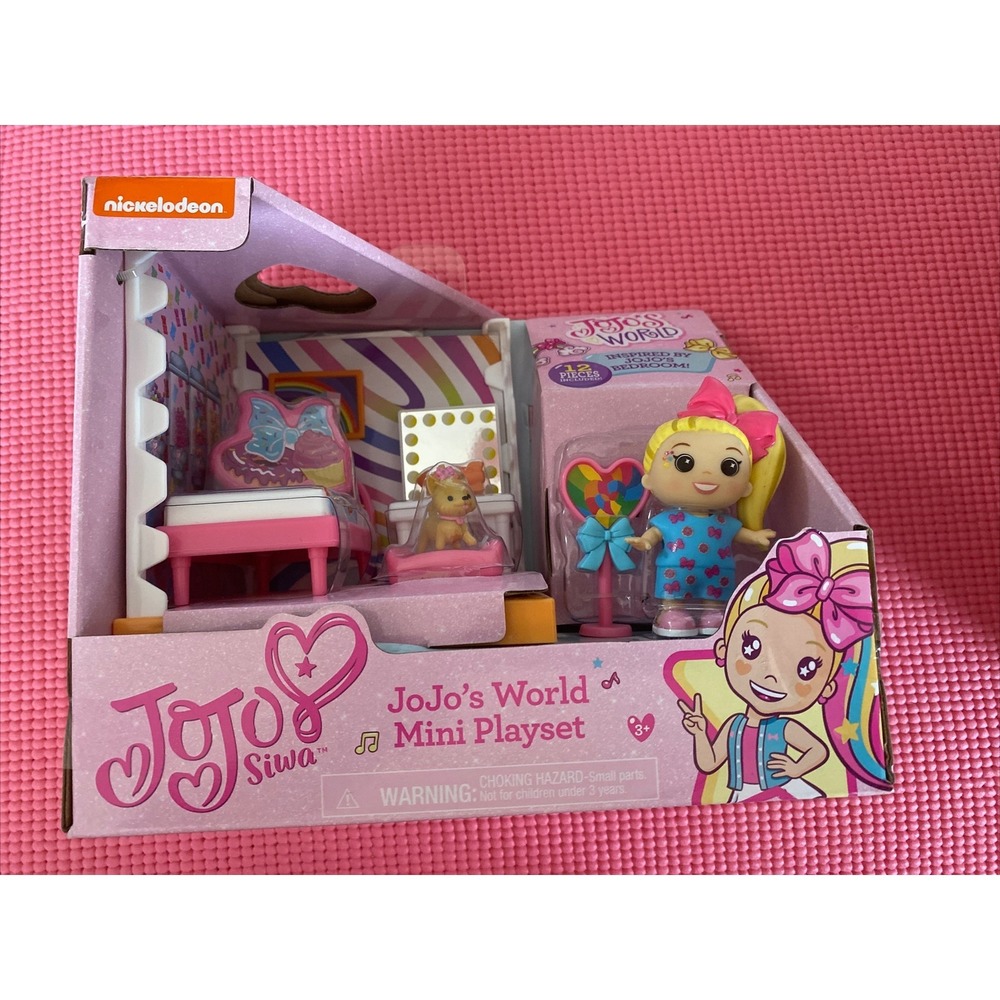 JOJO SIWA Jojo's World Mini Playset BOW‎ BOW Inspired By Her Bedroom 12 PIECES